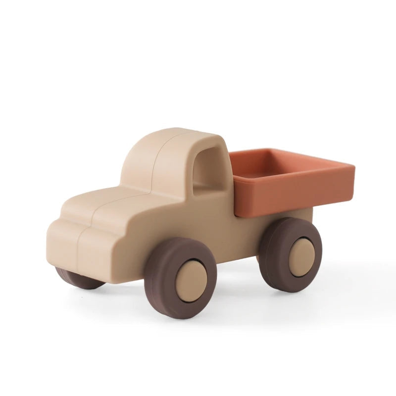 Baby Silicone Car Toys Montessori Baby Things Silicone Baby Teether Toy Car 0 12 Months Newborn Educational Toy Silicone Blocks Purest Peak